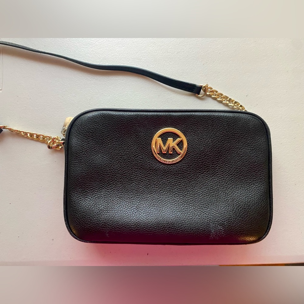 Michael Kors black crossbody bag